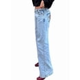 thumbnail image 4 of Y2k Studded Jeans for Women Vintage Star Low Rise Straight Leg Baggy Denim Pants, 4 of 9