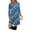 Sky Blue, variant on Women's Fashion Casual Dress with Pocket Decorative Buttons Round Neck Long Sleeves for Spring and Autumn Everyday Wear,Blue,L