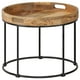 thumbnail image 1 of Mesa de Centro vidaXL de Madera Maciza de Mango y Acero 50 cm Estilo Industrial, 1 of 9
