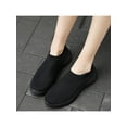 thumbnail image 3 of Woobling Womens Flats Mesh Walking Shoes Knit Upper Sneakers Women Sock Sneaker Lightweight Slip On Breathable Black 5.5, 3 of 6