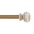 thumbnail image 2 of Exclusive Home Marquise 1" Curtain Rod and Coordinating Finial Set, Gold, Adjustable 66"-120", 2 of 8