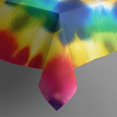 thumbnail image 4 of Colorful Rainbow Tie Dye Spiral Pattern Rectangle Tablecloth 60"x120",Waterproof Polyester Rectangle Table Cloth, Wipeable Spillproof Polyester Tablecloth for Dining, Camping, Indoor and Outdoor, 4 of 6