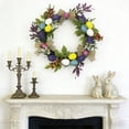 thumbnail image 5 of Nkmbld Easter Egg Wreath with Colorful Eggs, Spring Artificial Wreath Farmhouse Decor Colorful Egg Wreath for Wall Window Porches Indoor Hanging Decorations, 5 of 8