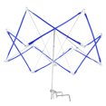 thumbnail image 2 of Máquina azul del tenedor de la bobinadora de la secuencia del ganchillo de la forma del paraguas del hierro que hace punto, 2 of 12