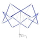 thumbnail image 4 of Máquina enrolladora de hilo para tejer y hacer crochet con forma de paraguas de hierro azul, 4 of 10