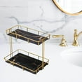 thumbnail image 3 of Étagère de Rangement Boîte de Rangement Multi-Couches Support de Rangement Boîte à Parfum Conteneur à Bijoux Panier L Double Couche Noir, 3 of 8