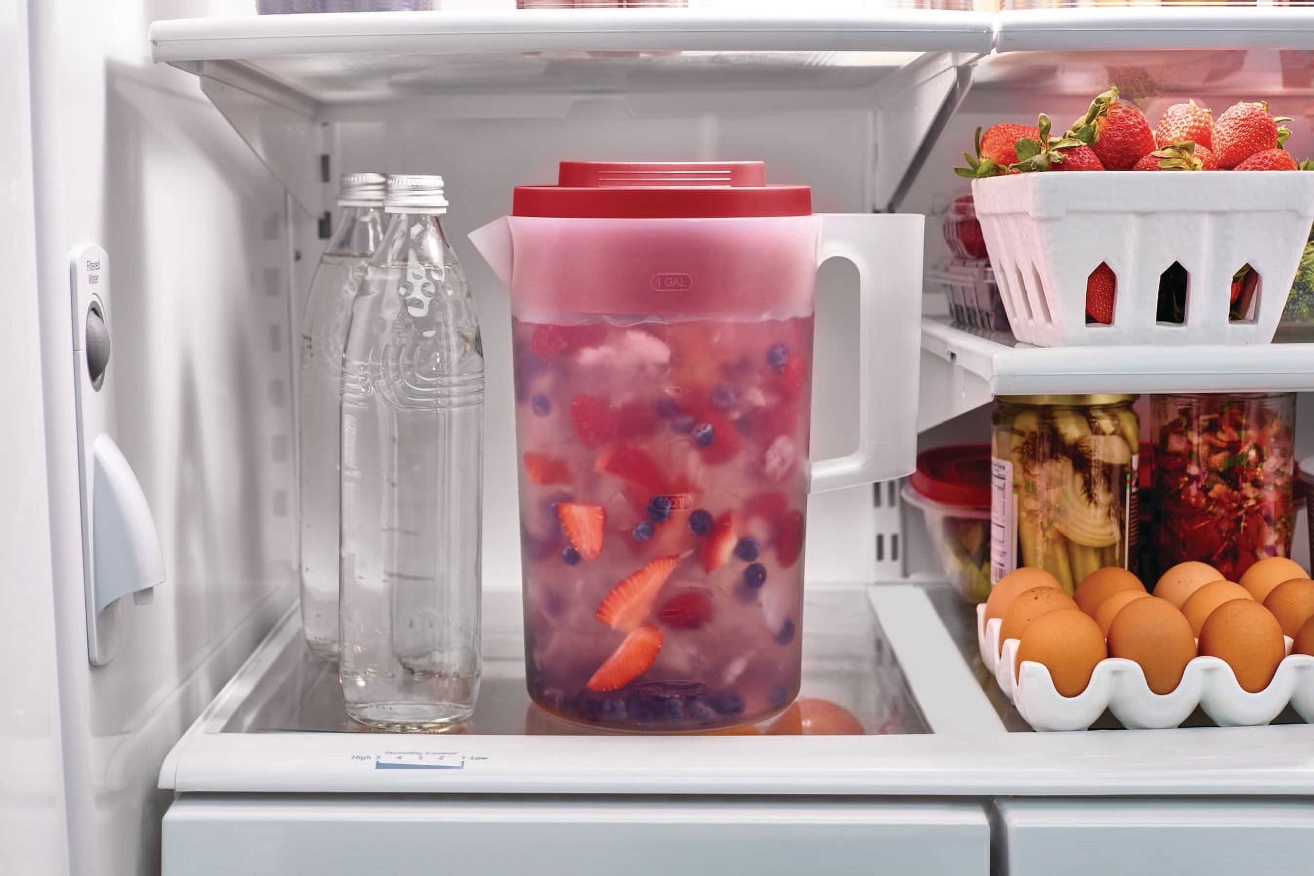 2-Pack Clear Plastic Pitcher Lids – 1 Gallon Capacity, Dishwasher Safe