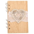 thumbnail image 1 of Wedding Guest Book Wooden Sign In Book Wedding Message Notebook Bridal Shower Gift, 1 of 8