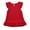 Shirts05-Red, variant on Sgkm Baby Kids Girl T Shirts with Fly Sleeve Ruffle Solid Color Cotton Top Round Neck Summer Clothes Breathable Yellow 3-4 Years
