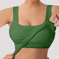 thumbnail image 5 of TARIENDY Plus Size Tank Tops for Women with Padded Lined U Neck Ribbed Basic Tanks Wide Straps Sleeveless Shirts with Built in Bra Green XXXXXL, 5 of 9