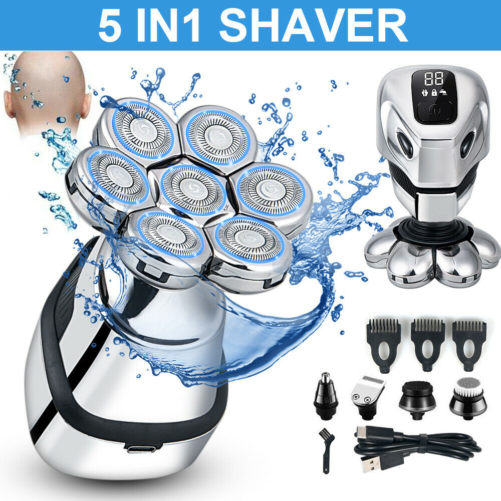 Jahyshow Rotary Electric Shaver Electric Razor Bald Head Shaver