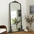thumbnail image 3 of Arch Full Length Mirror Vintage Fireplace Mirror 68"*29",Black,Iron, 3 of 6