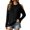 Black, variant on Womens Cold Shoulder Sweaters Crew Neck Cable Knit Long Sleeve Loose Oversized Casual Fall Winter Pullover Tops, Gray 3XL