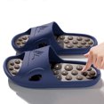 thumbnail image 4 of Rokment Unisex Massage Slippers for Women Men Non Slip Quick-Dry Spa Slides Summer Open Toe Non Slip Bedroom House Home Shoes Beach Sandals, 4 of 5