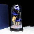 thumbnail image 5 of Lighted Artificial Flowers for Valentines Day Decorations, Blue Forever Rose in A Glass Dome, Birthday Gifts for Women Mom, Valentines Gifts for Her by PALIFEUR, 5 of 5
