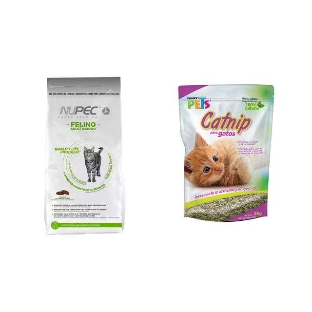 Paquete de Nupec indoor 5 kg + 1 catnip 28 gr Fancy pets