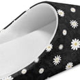 thumbnail image 5 of Chaqlin Classic Daisy Unisex Slippers Soft Plush Fuzzy Warm Anti-slip Rubber Sole Cozy Comfy Lightweight Indoor Travel Slippers, 5 of 7