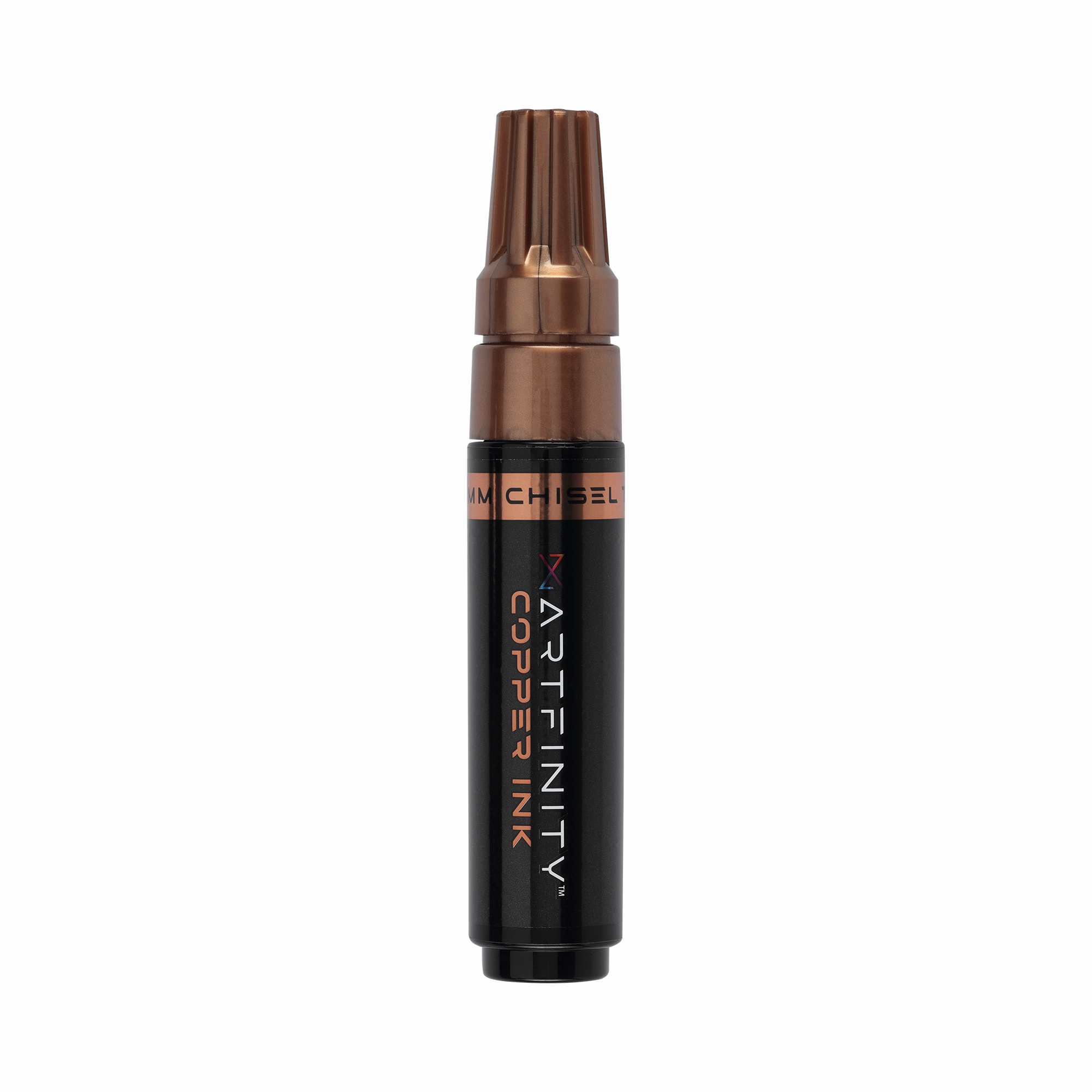 Artfinity Rich Metallic Markers - Professional Metallic Markers for Artists, Drawing, CAlligraphy, & More! - [Copper - 8.5mm Chisel Nib]