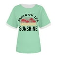 thumbnail image 3 of Xuewenshw T-Shirt à Col Rond Imprimé Élégant pour Femmes, 3 of 3