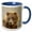 Blue/White, variant on 3drose, Brown Bear, Silver Salmon Creek, Lake Clark N.p, Alaska., 11oz Two-tone Green Mug