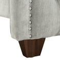 thumbnail image 2 of King Size Bed With Stylish Upholstered Headboard In , Silver Comfortable Foam Filler And Headboard, Grey, 2 of 6