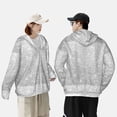 thumbnail image 6 of Balery Silver Glitter Men's Women's UPF 50+ Sun Protection Lightweight Hoodie Performance Long Sleeve Shirt for Fishing Running-Large, 6 of 9
