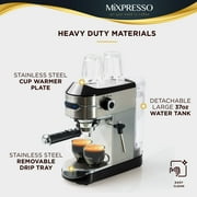 Mixpresso Professional Espresso Machine for Home 15 Bar with Milk Frother Steam Wand, Espresso Maker with Double-Cup Splitter, 1450w Fast Heating Cappuccino & Latte machine 37Oz Water Tank