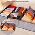 thumbnail image 5 of Criusia Organizador de cajones para ropa interior, 6 juegos de organizador plegable para cajones de ropa interior y divisores de armario, caja de almacenamiento para ropa, calcetines, ropa interior (6, 5 of 5