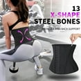 thumbnail image 4 of COMFREE Women's Sauna Waist Trainer Sweat Belt Compression Trimmer Workout Fitness Shapewear, 4 of 7