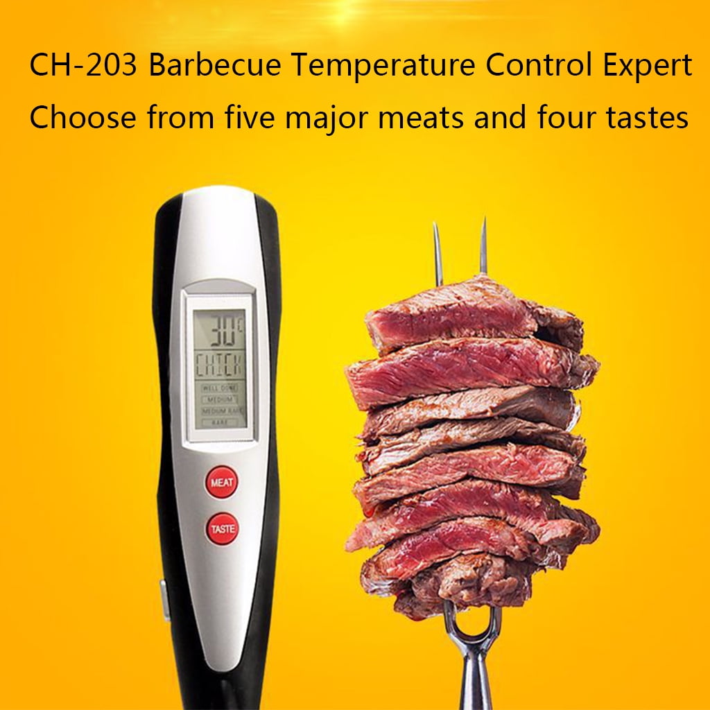 OOKWE Meat Thermometer Fork with Thermometer Digital Cooking Fork Instant  Read Thermometer Fork Kitchen Grilling Smoker