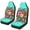 Tropical Floral, variant on Uourmeti Polyester Universal Car Seat Covers for Automotive, Washable Stretch Seat Protector, Gradient Dreamcatcher Design