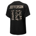 thumbnail image 3 of Women's Majestic Threads Justin Jefferson Black Minnesota Vikings Leopard Player Name & Number T-Shirt, 3 of 3
