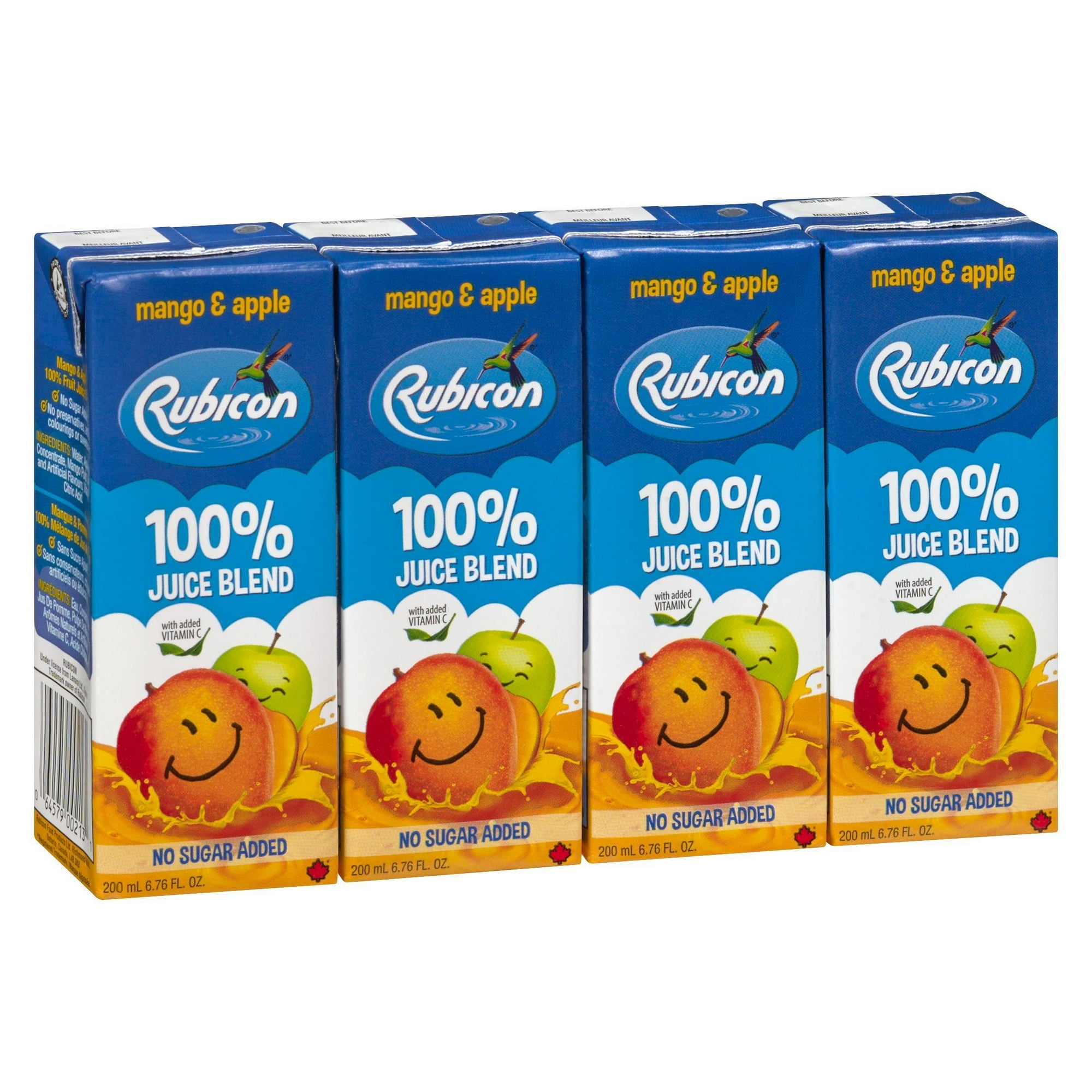 Jus de fruits mélangés 100 % Rubicon sans sucre ajouté à saveur de pomme et mangue