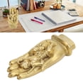 thumbnail image 3 of Riousery Monkey King Brass Statue Hand Crafted Buddha Hand Figurine Decorative Knick-Knack for Desktop and Home Decoration, 4.2 x 2.0 x 1.0 inches / 10.6 x 5.2 x 2.5 cm, 3 of 9