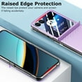 thumbnail image 5 of for Motorola Moto Razr+ 2023 Leather Case with Screen Protector, [Hinge Protection] Premium PU Leather Back Cover Hard PC Bumper Full Coverage Phone Case for Moto Razr Plus 2023 - Purple, 5 of 10