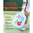 thumbnail image 2 of VEVOR Kids Fiberglass Pickleball Paddle Child Size Lightweight Honeycomb Racket, 2 of 9