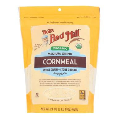 Bob's Red Mill Cornmeal, Medium Grind, Organic, 24 oz