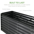 thumbnail image 6 of Best Choice Products 8x2x2ft Outdoor Metal Raised Garden Bed, Planter Box for Vegetables, Flowers, Herbs - Gray, 6 of 8