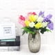 thumbnail image 4 of Ramo de flores artificiales Monstrate 4 Uds. 5 cabezas violeta claro blanco amarillo 33cm, 4 of 6
