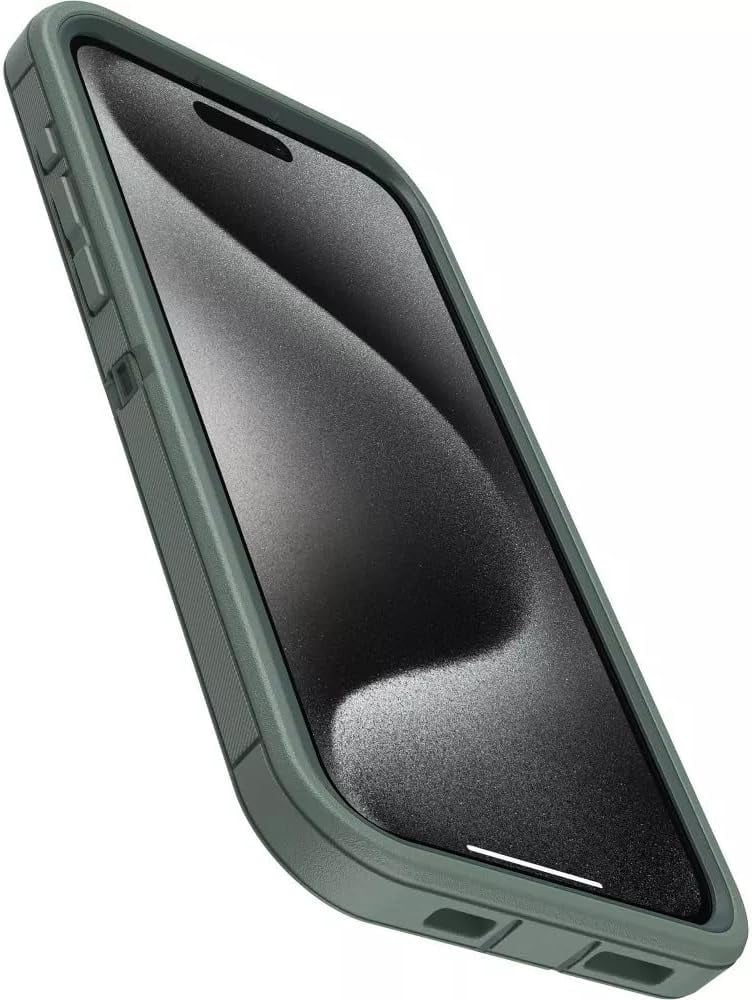 OtterBox iPhone 15 Pro Max (Only) - Defender Series Pro Case - Forest Ranger (Green) - Case Only - Screenless - Rugged & Durable - with Port Protection