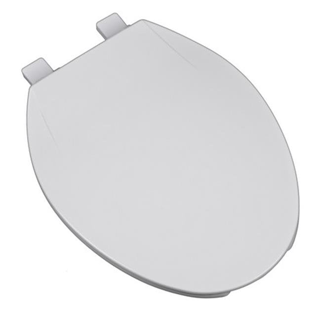Deluxe Plastic Round Front Contemporary Design Toilet Seat, White