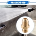 thumbnail image 2 of Conector de manguera de tornillo de latón adaptador macho G1/4" a M14x1.5 de Unique Bargains, 2 of 7