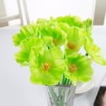 thumbnail image 3 of PU Mini Flor artificial oficina en casa decoración Floral boda fiesta ceremonia Flor falsa, verde 10 Piezas Noticed HA6610-06B*10, 3 of 3