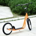 thumbnail image 5 of Youth Scooter Orange Adjustable Handlebar Dual Brakes Kick Scooter for Kids 5 Years and Up, 5 of 7