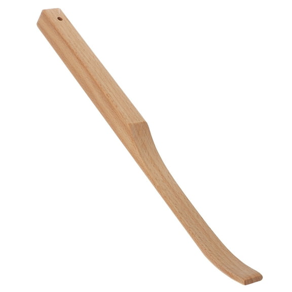 LEORX Wooden Dough Whisk Kitchen Tool Beige Sturdy Comfortable Grip for Mixing and Baking