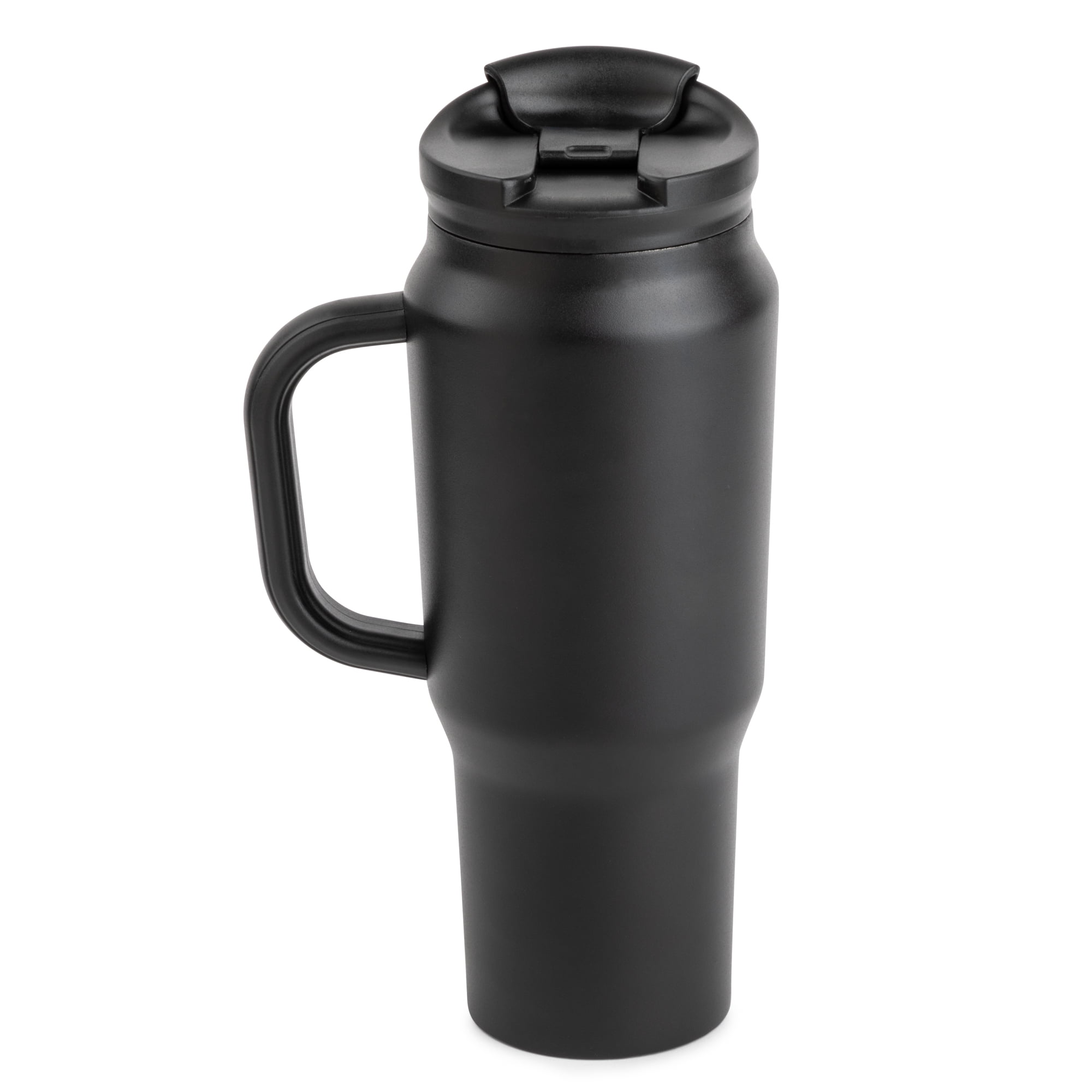 TAL Stainless Steel Basin Water Bottle with Handle 30 fl oz, Black
