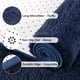 thumbnail image 5 of Pasillo suave de peluche Rug Chicrug 61x244 cm azul marino, 5 of 8