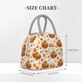 thumbnail image 2 of Gaeub Thanksgiving With Turkey Lunch Bag Water-Resistant, Leakproof, Durable, with Spacious Main Compartment and Front Pocket, for School, Work, Picnic, Outdoor Use-One Size, 2 of 6