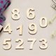 thumbnail image 5 of Manualidades de letras autoadhesivas, números autoadhesivos de madera, números, letras, manualidades, juego de números de madera de primera calidad, 5 of 8