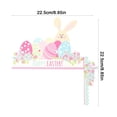 thumbnail image 2 of Hlzmart Easter Gift: Easter Rabbit Corner Door Plate Decoration Door And Window Decoration Easter Rabbit Wooden Ornaments C, 2 of 8